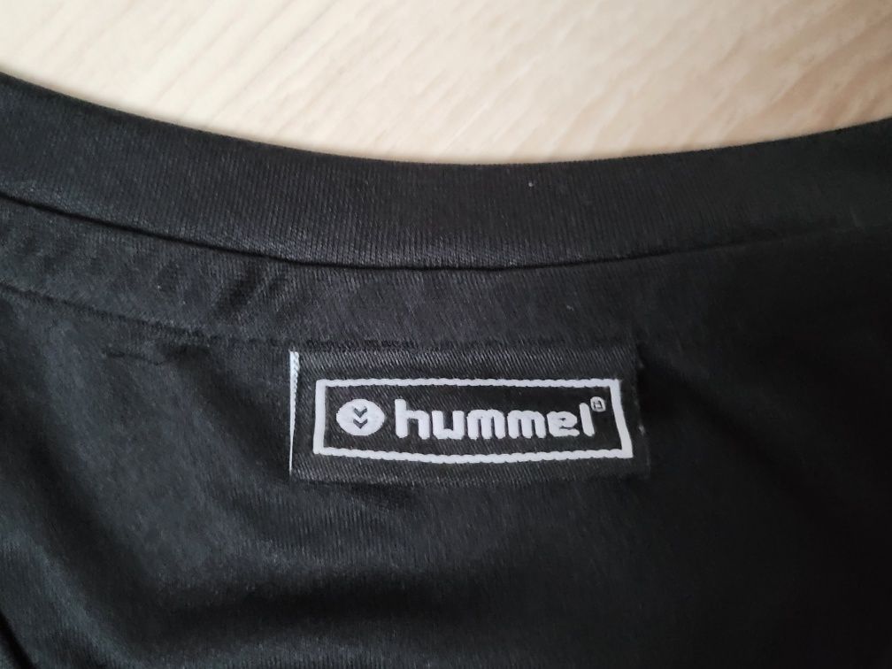 Bluzka sportowa męska Hummel S 36/M 38 czarna na piłkę ręczną do biega