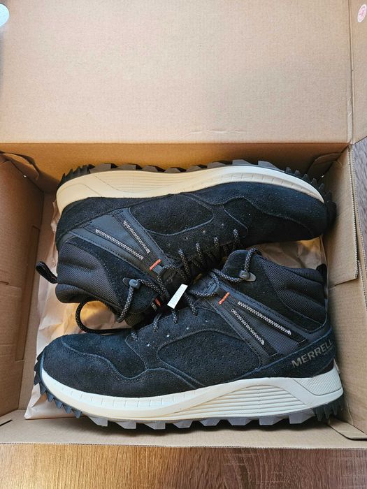 Buty, trapery Wildwood Mid LTR WP,  45  czarne, Merrell