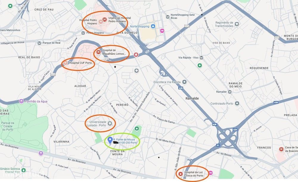 Estúdio T0 totalmente mobilados junto à Un. Lusíadas