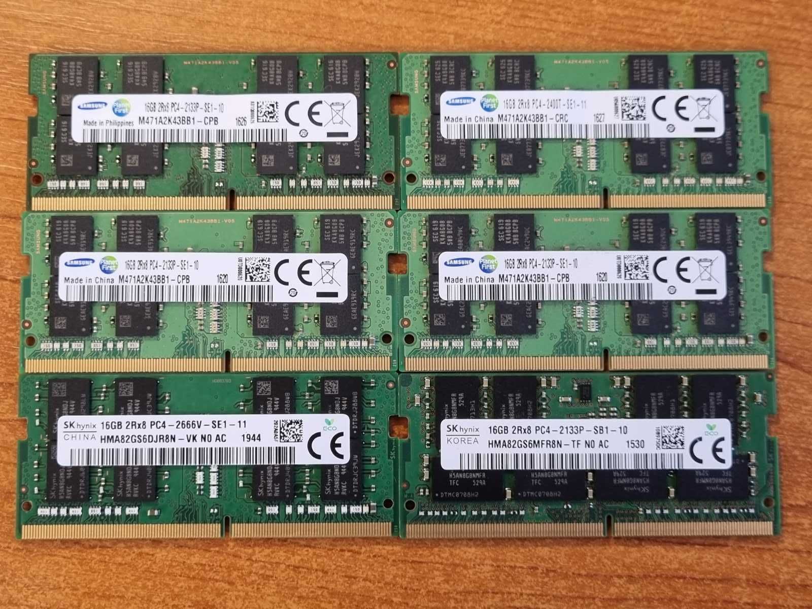 Оперативна памʼять SO-DIMM 8GB 16GB 3200 SKhynix Samsung Micron Kingst