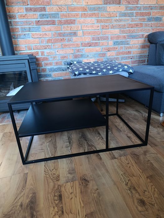 Stolik kawowy, ława w stylu Loft czarny metal