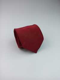Valentino czerwony jedwabny krawat logo maj48