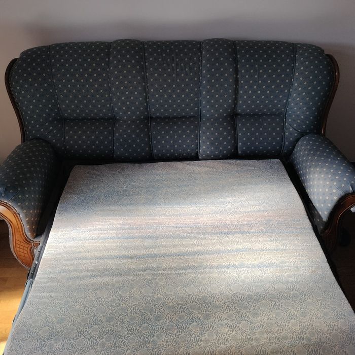 Sofá azul (com cama)