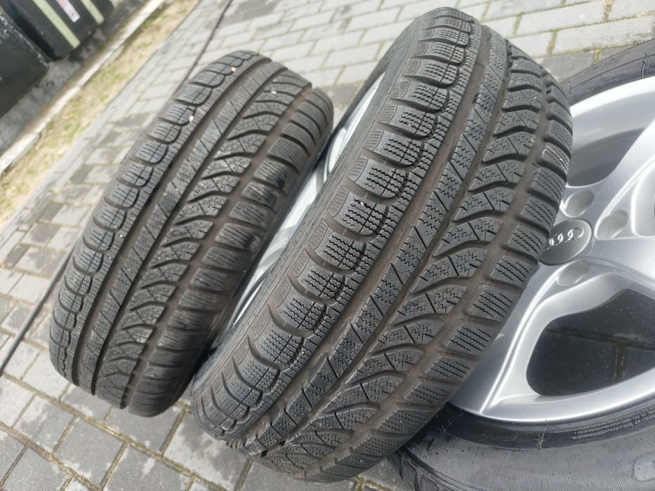 Koła zimowe oryginał Audi 5x100 6Jx15 et29 opony 185 60 R15 jak nowe