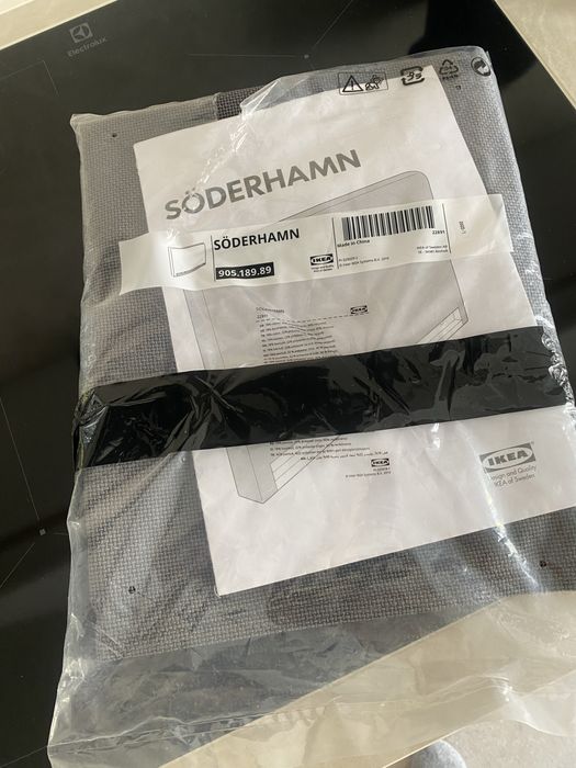 Ikea Soderhamn pokrycie poszewka podlokietnik szary NOWY