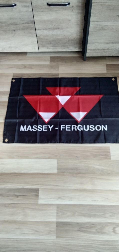 Baner, plakat flaga Massey-Ferguson  z materiału wodoodpornego