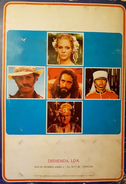 Caderneta Sandokan Transparências  1a serie Mundovisor 1977
