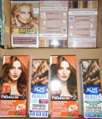 3 шт L'Oreal Excellence Nudes + 6 шт тонуючі фарби/маски Acme Color