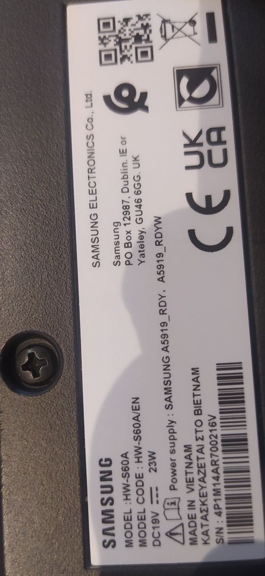 Sanbar Samsung  HW S60A