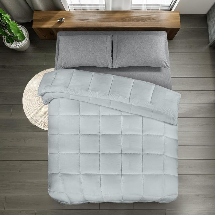 Utopia Bedding Kołdra Całoroczna 200 g/m² Lekka 135x200 cm Szara