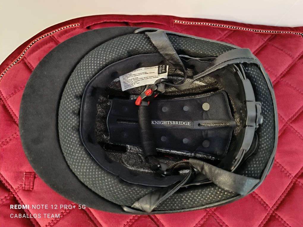 51;52;53;54;55 Kask jeździecki xxs-s KnightsBridge brokatowy