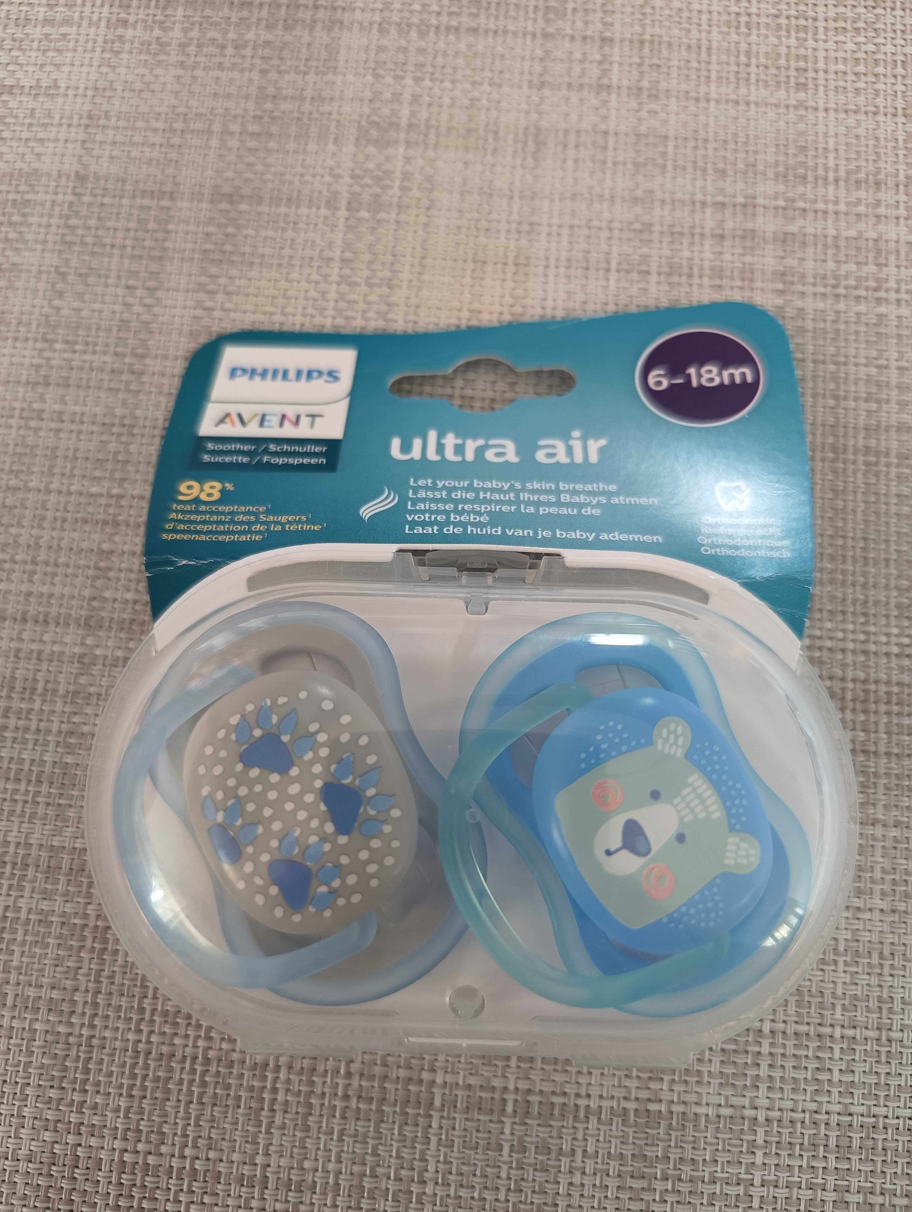 Zestaw 2 smoczków smoczek niemowlęcy Philips Avent Ultra Air 6-18msc