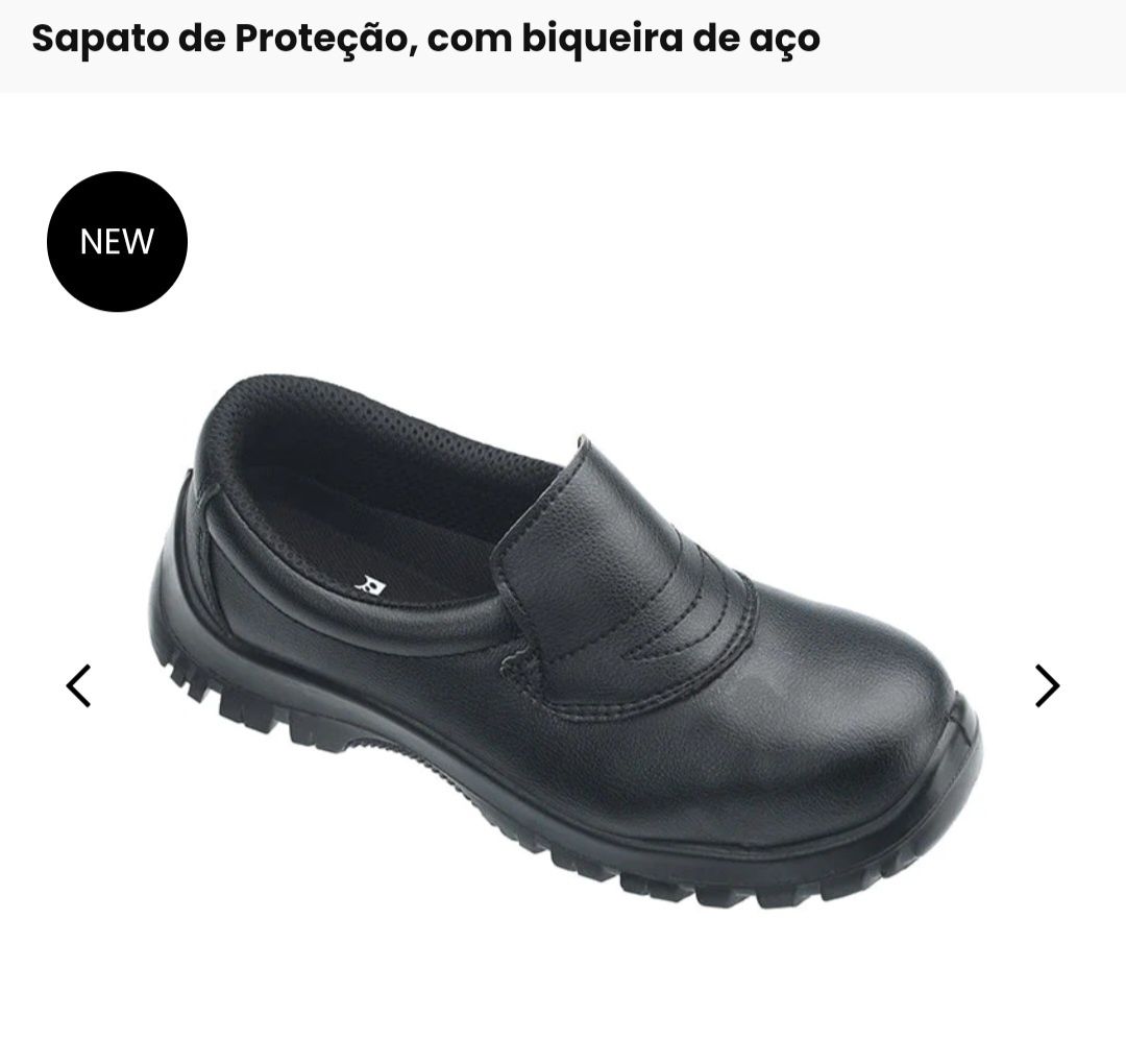 Sapatos de proteção de Hotelaria quase novos