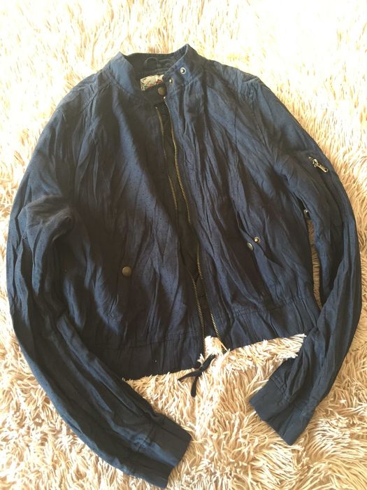 welurowa kurtka typu bomber S