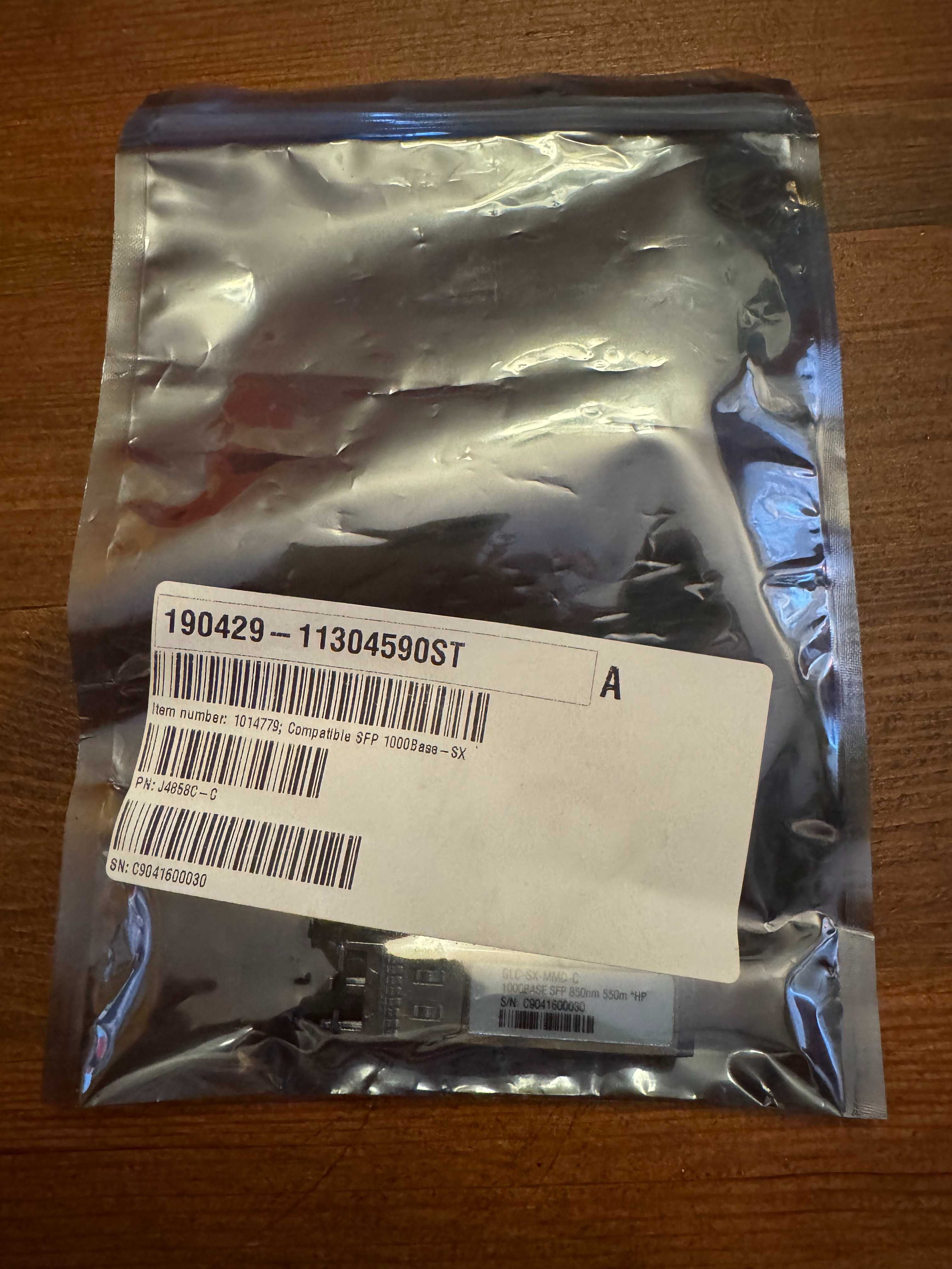 Moduł SFP GLC-SX-MMD-C - 1000BASE-SX/850nm/550m Zamiennik Aruba HPE