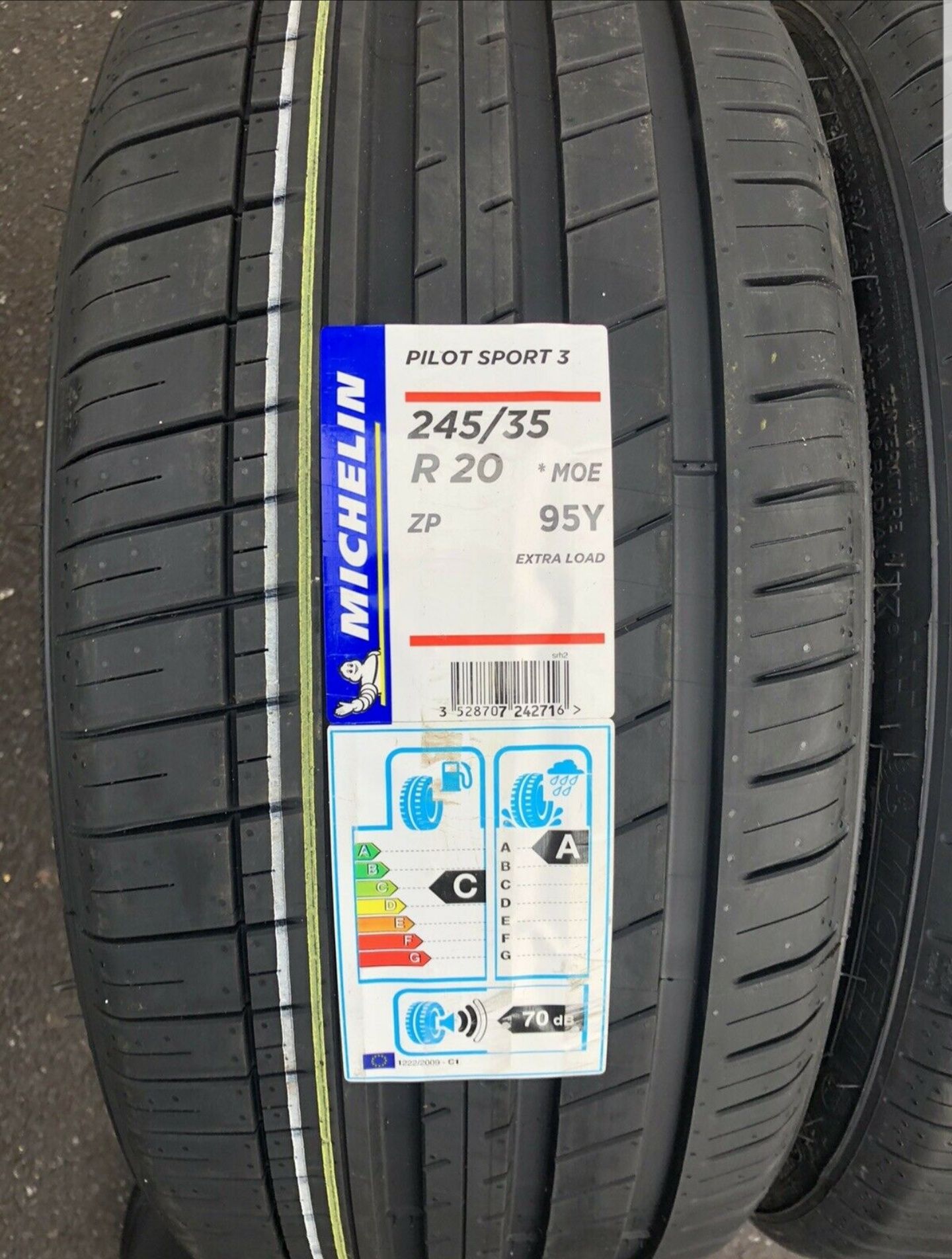 Pneus 245/35r20 Michelin pilot sport 3 rft