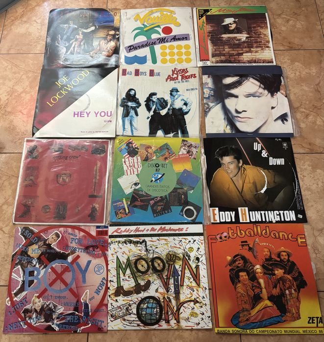 Lote de 150 Discos de vinil