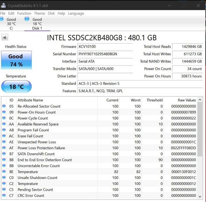 SSD корпоративные серверные  Intel P3700 Micron NVME Intel Optane