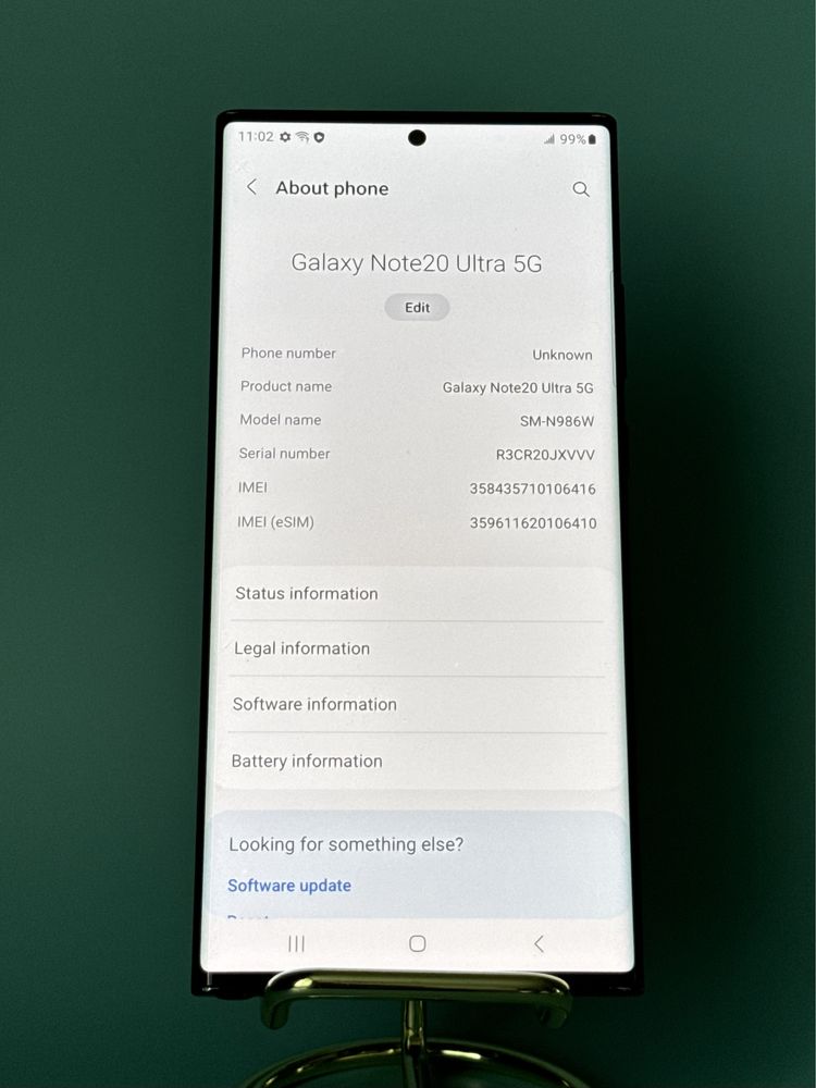 Смартфоні Samsung Galaxy Note20 Ultra 5G 12/128GB + eSIM NFC (965)