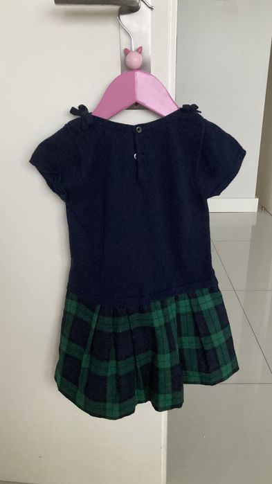 Vestido Jacadi azul marinho, 23 meses (88 cms)