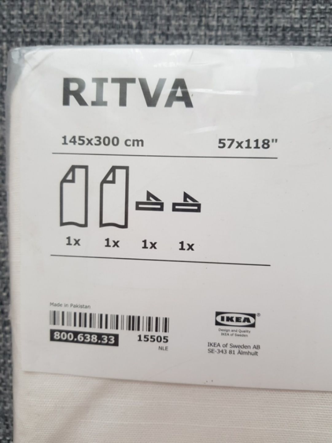Шторы Ritva, IKEA