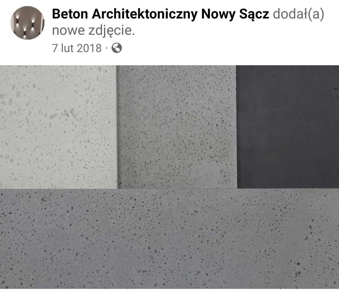 Beton architektoniczny płyty 120x60x2cm do wyboru 4 kolory