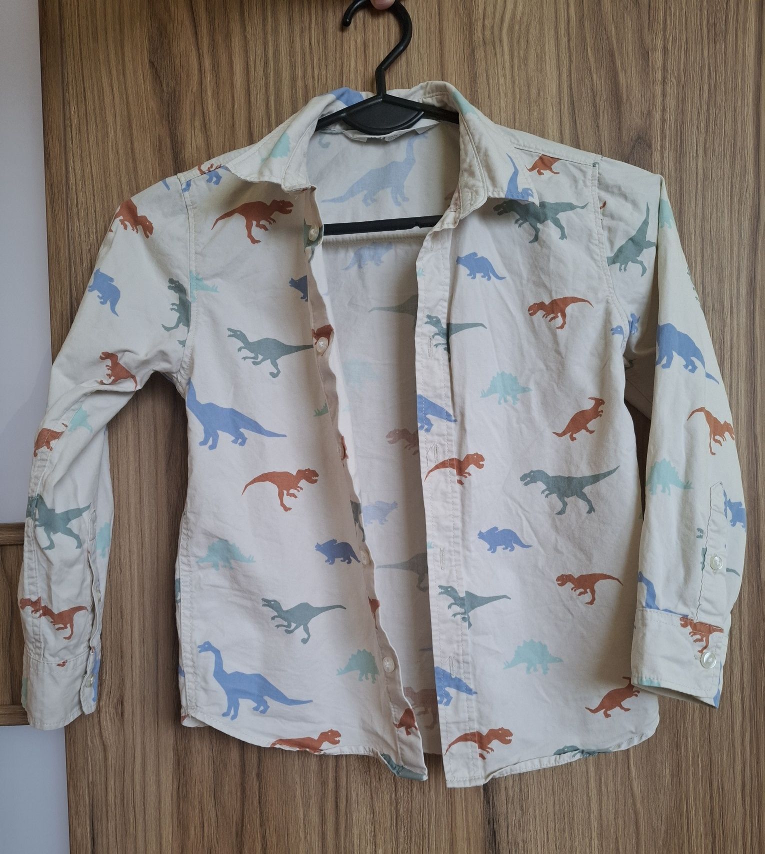 Koszula h&m dinozaury Dino chłopięca r. 116 122