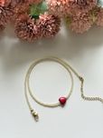 Naszyjnik howlit choker handmade serce czerwone aesthetic viral
