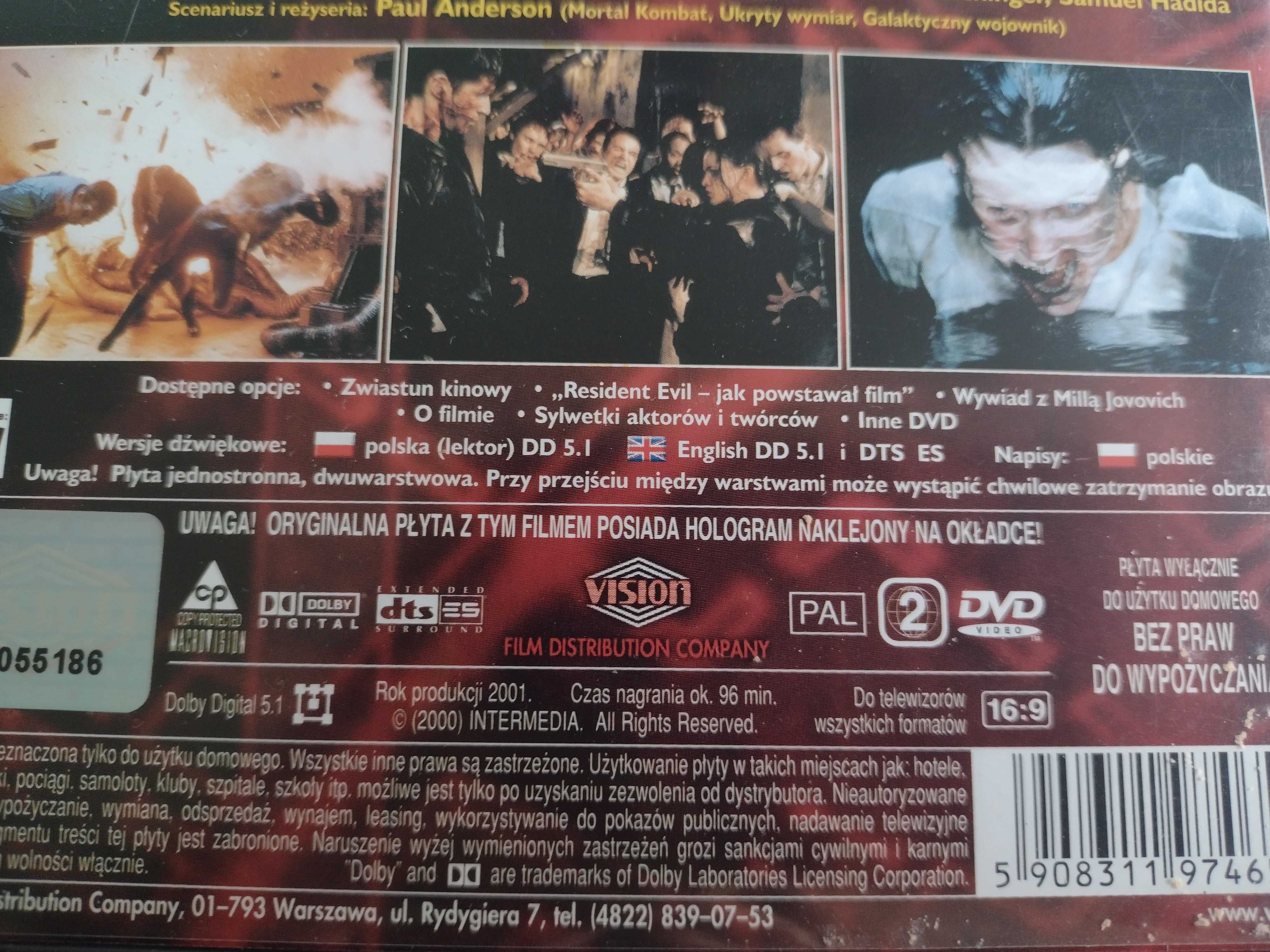 Resident Evil DVD film