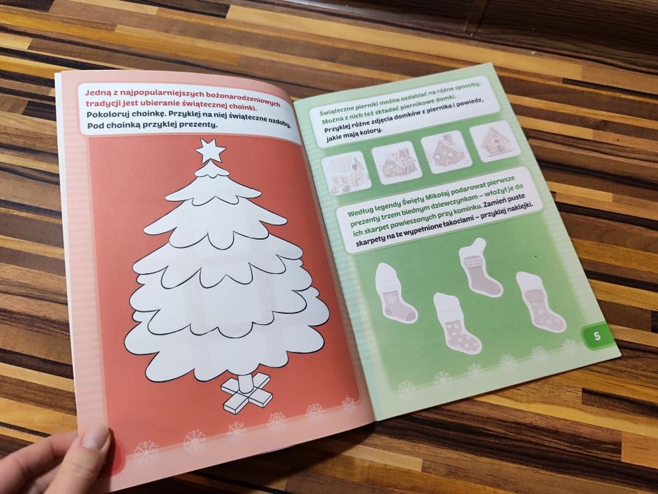 300 naklejek Boże Narodzenie książka z naklejkami świąteczna