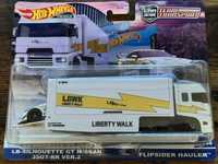 Hot wheels nissa gt-r R35 team tramporter liberty whalk