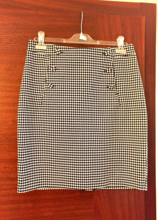 Spódnica ołówkowa pepitka H&M stan idealny rozm. L
