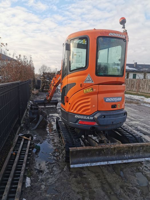 Doosan dx27z 2.7t minikoparka 2016r 1 wł. W Pl faktura VAT