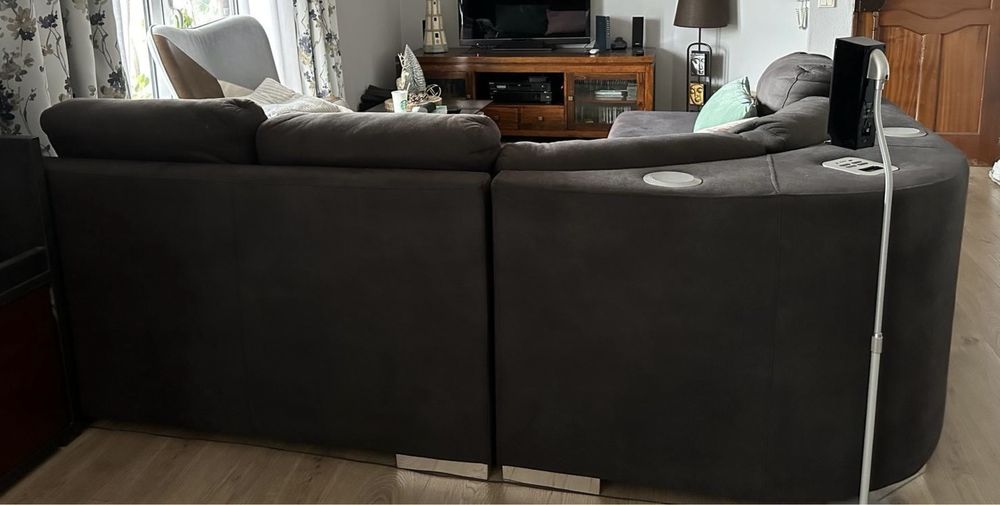 Sofa 4 lugares + chaise longue em L (usado)