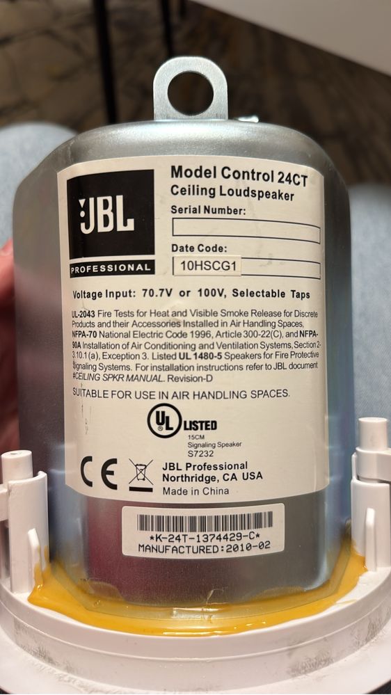 Głośniki sufitowy JBL control 24ct