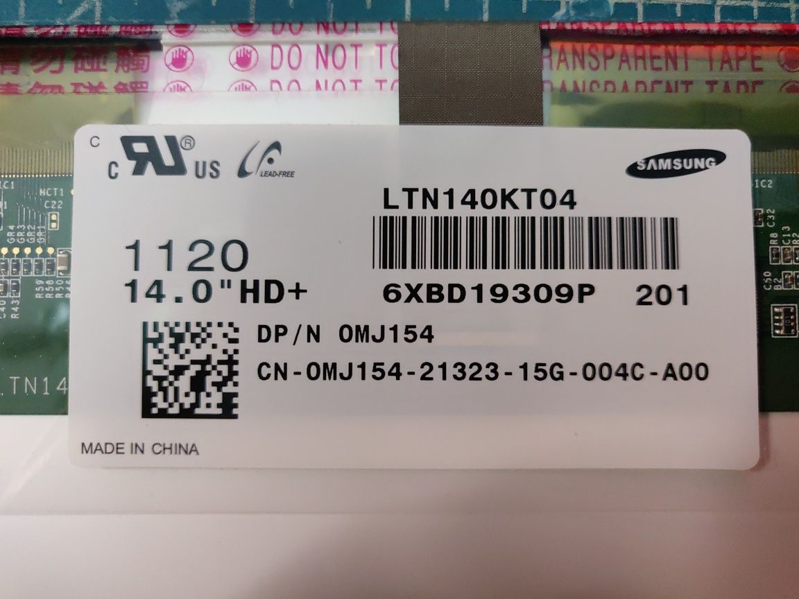 Matryca do laptopa 14'' HD+ LTN140KT04