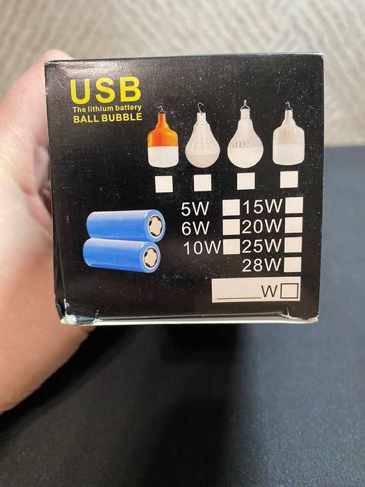 Led лампа 80W на акумуляторі  та USB. Світлодіодні ліхтарі.