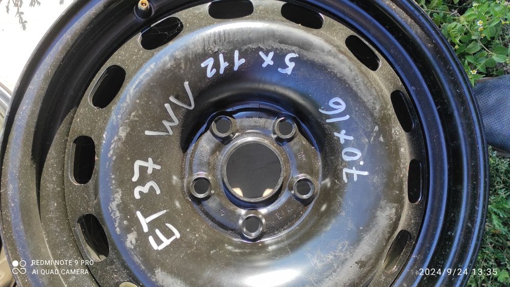 Диски 5/112/16 ЕТ 37 Volkswagen Audi Skoda