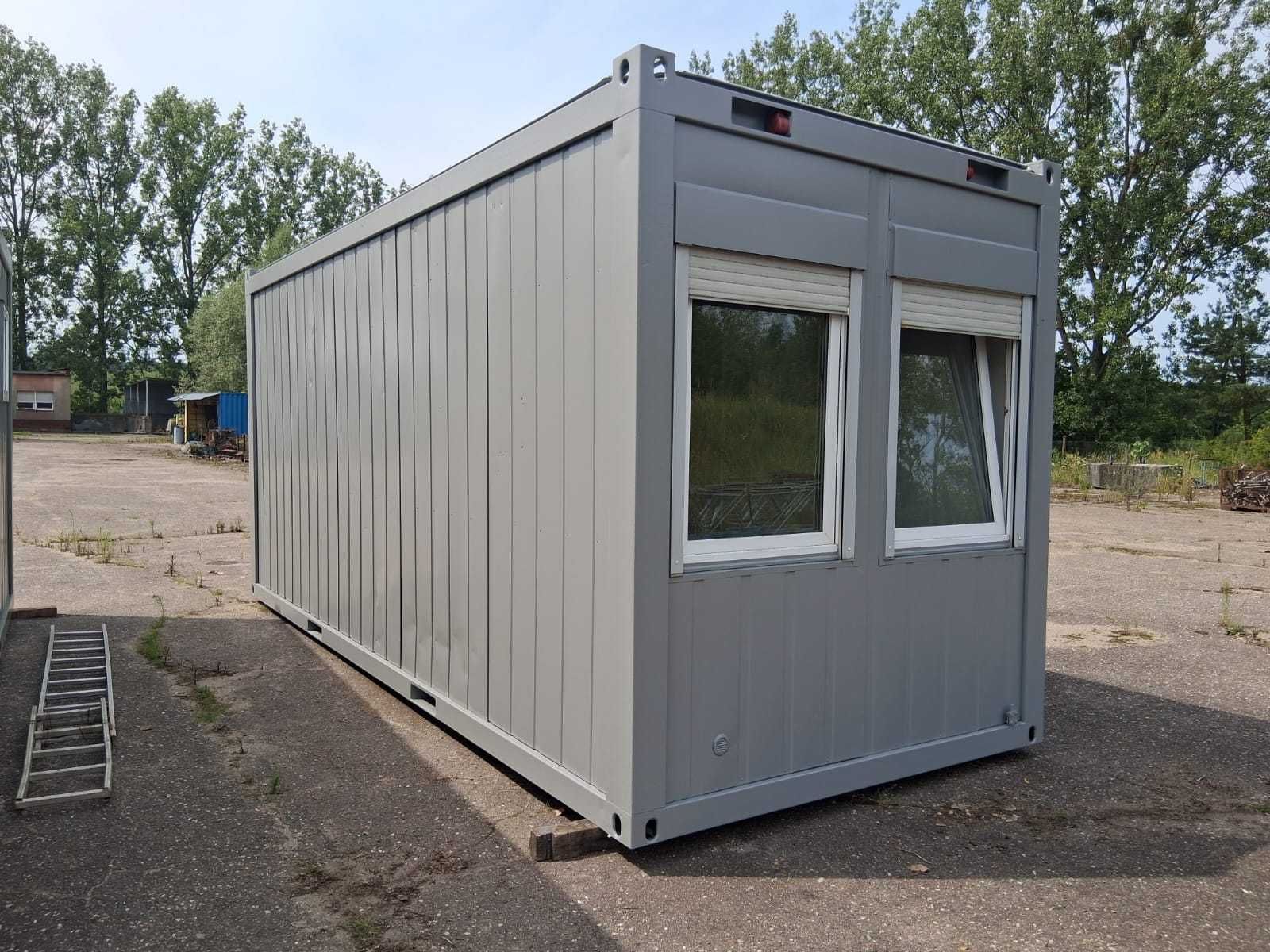 Kontener biurowy socjalny 20' niemiecki - 6,06 m x 2,45 m x 2,80 m wys