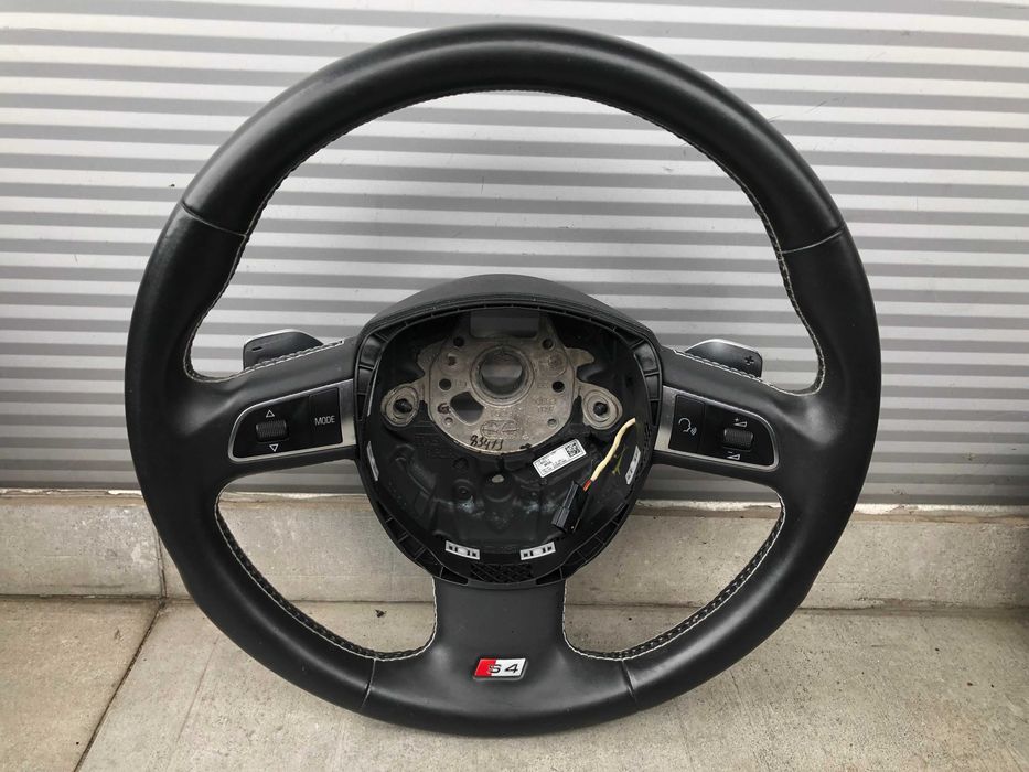 Kierownica Łopatki Multifunkcja AUDI S4 A4 B8 A5 8T Biała Nic