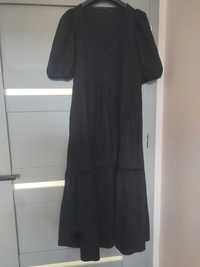 Maxi długa sukienka XS s m czerń