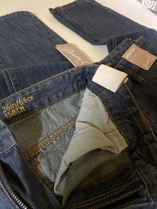 Calças de ganga Denim Novas -lote 2pares menino 158cm