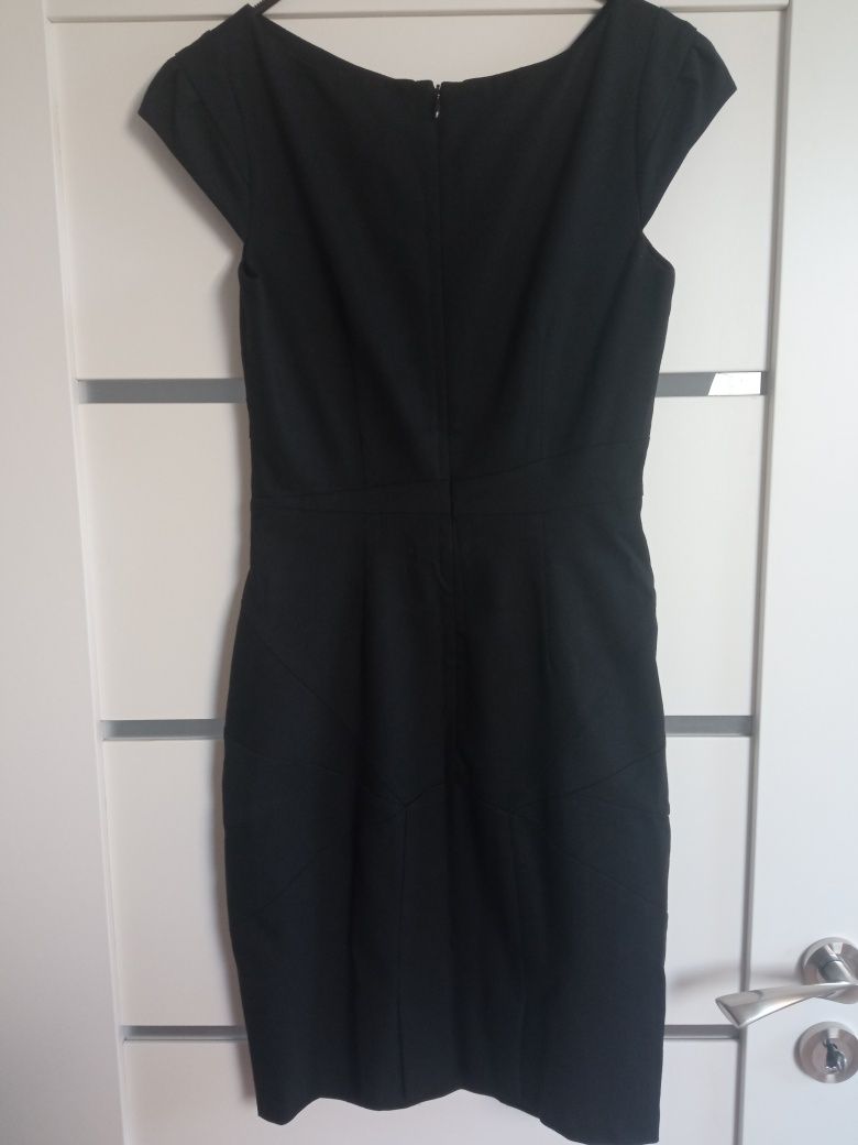 Czarna sukienka Chequer XS