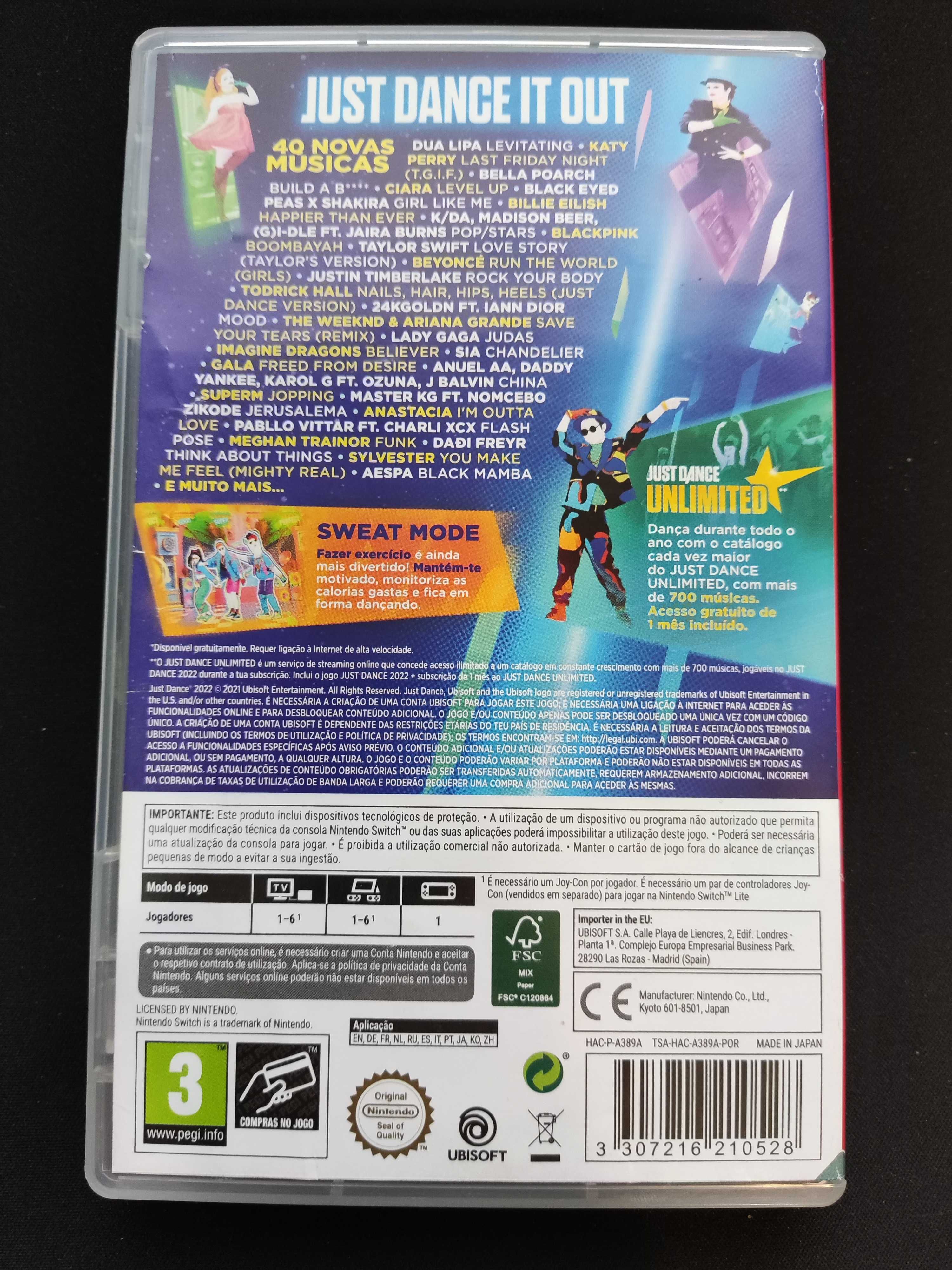 Just Dance 2022 - Jogo Nintendo Switch (Usado)
