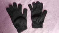 rękawiczki Primark dzianina ciemno-szare uniwersalne