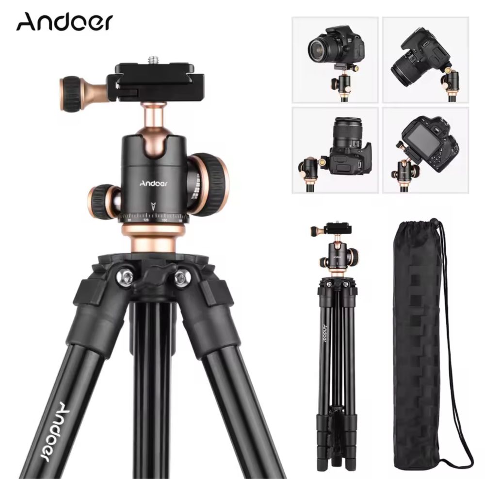 Штатив для камери Andoer Q160SA з панорамною головкою