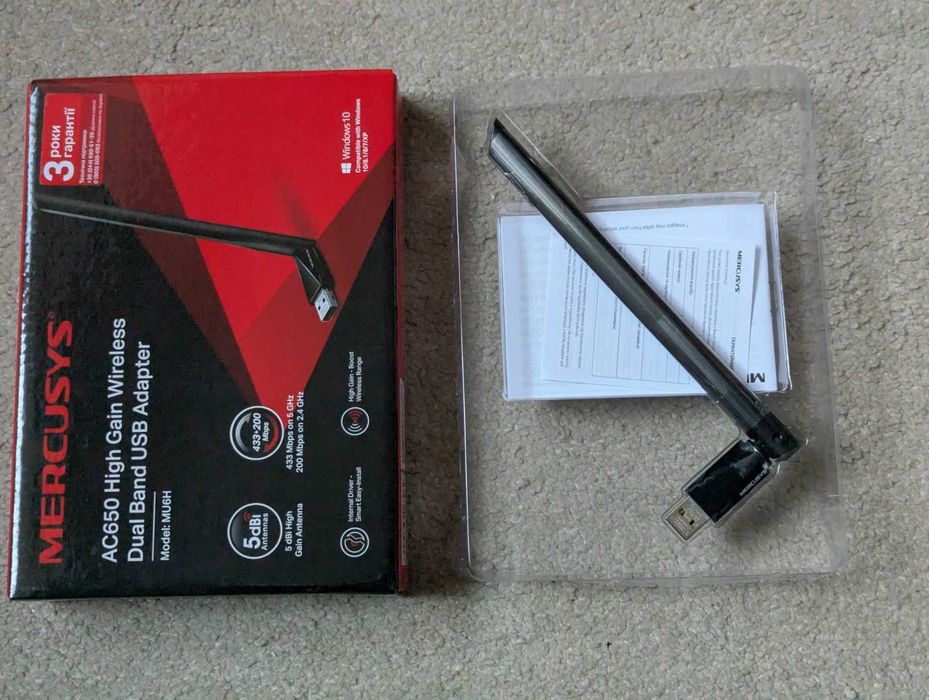 USB WiFi-адаптер Mercusys MU6H (AC650)