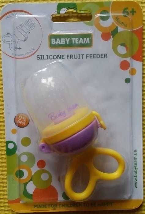 малышам и мамам - baby team silicone fruit feeder