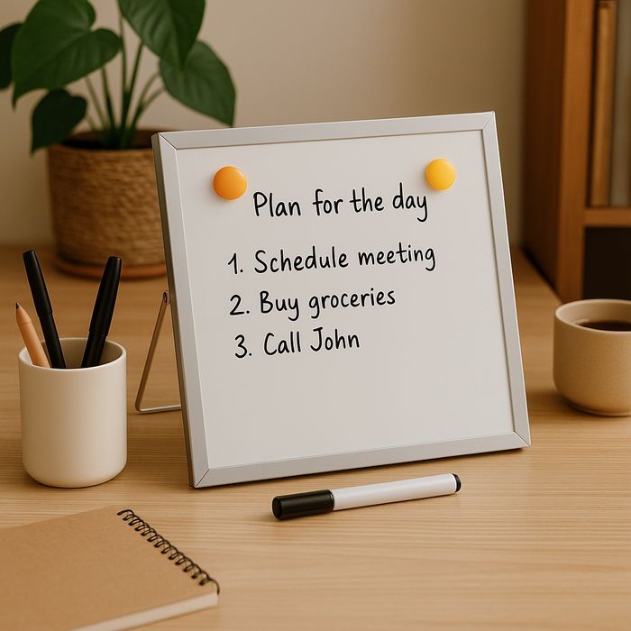 Настільна магнітної маркерна дошка, настільний органайзер