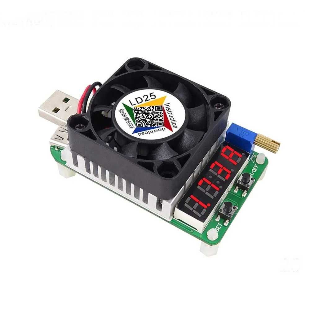 Електронне навантаження LD25, DC25V, 4A, 25W з амперметром